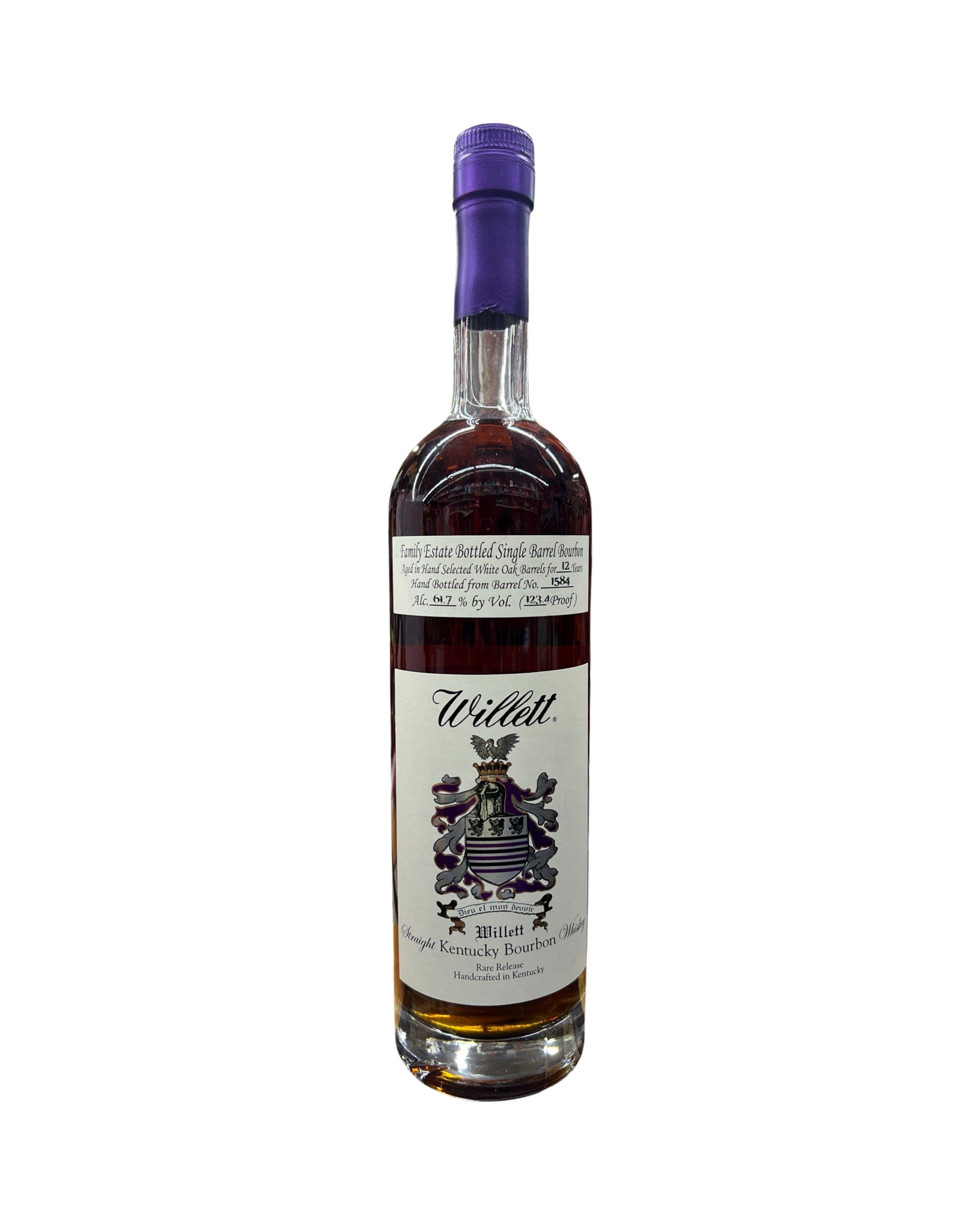 IMG-5112 Willett Family Estate Bottled Single Barrel 12 Year Old Barrel No. 1584 Kentucky Straight Bourbon Whiskey - Image 1