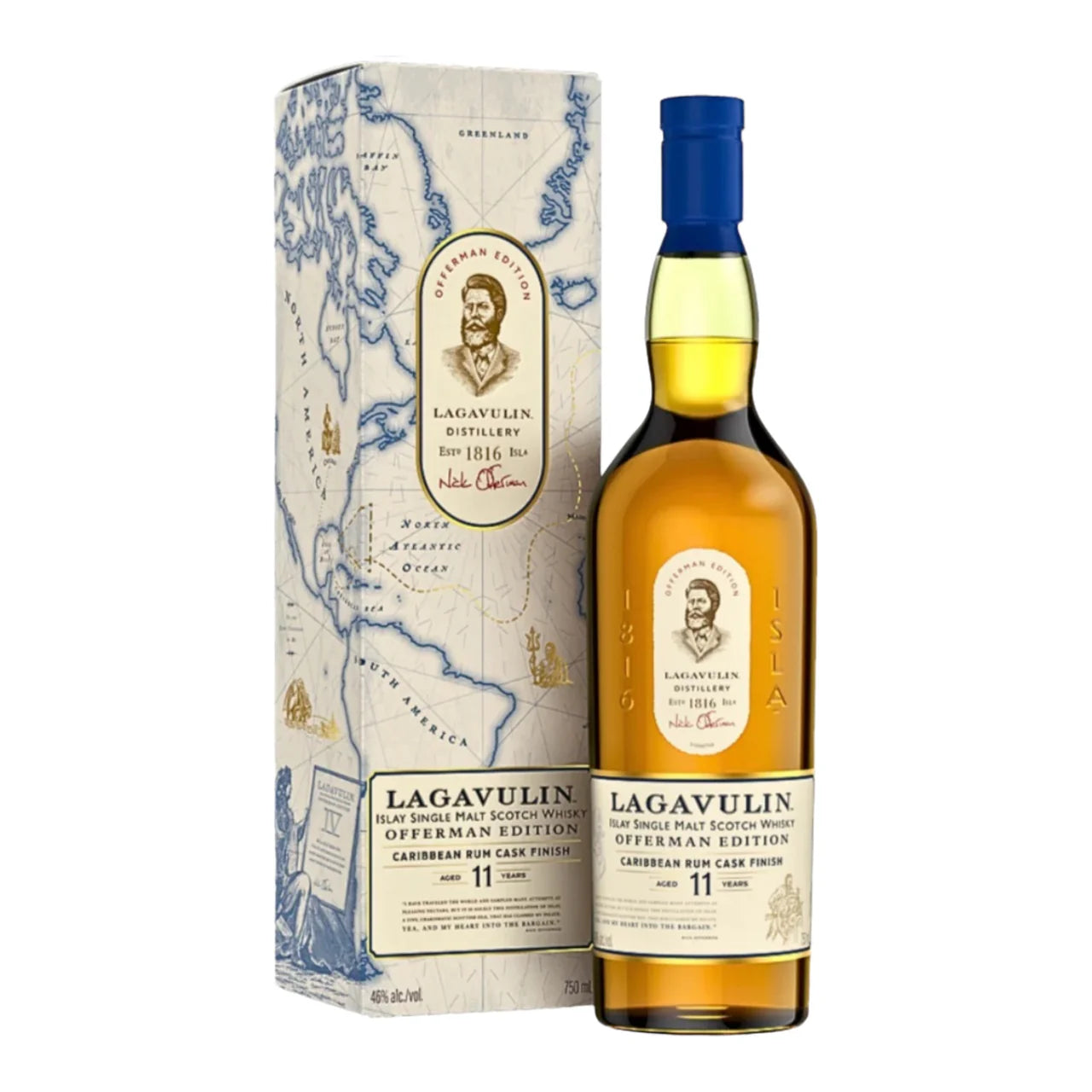 IMG-5258 Lagavulin Offerman Edition Carribean Rum Cask Finish 11 Year Old Single Malt Scotch Whisky 750ml - Image 1