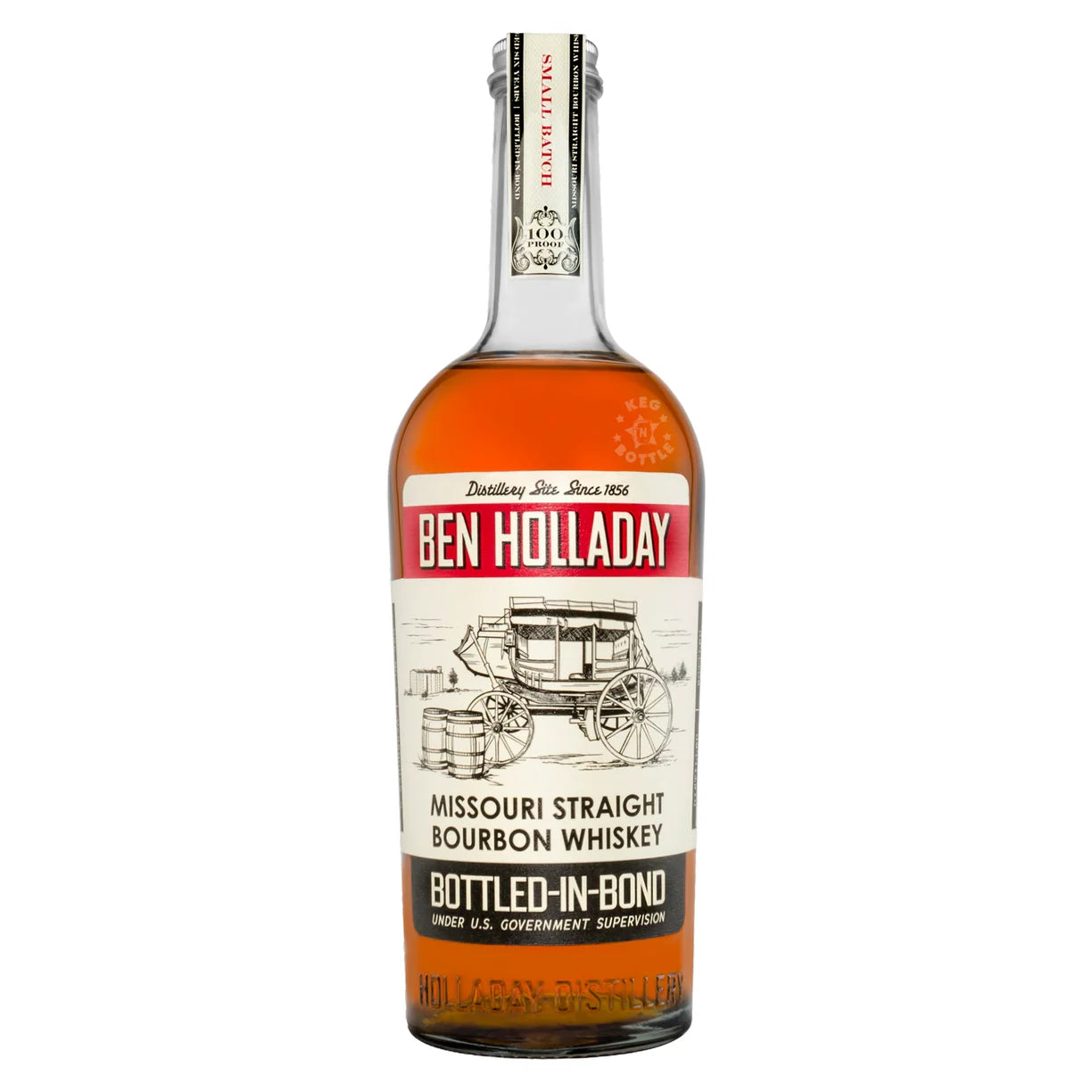 IMG-5341 Ben Holladay Bottled in Bond Missouri Straight Bourbon Whiskey 750ml - Image 1