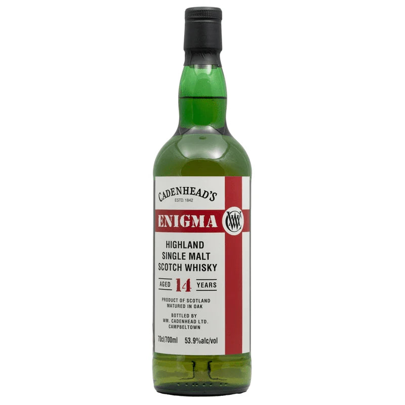 IMG-5642 2009 Cadenhead Enigma 14 Year Old Peated Highland Single Malt Scotch Whisky - Image 1
