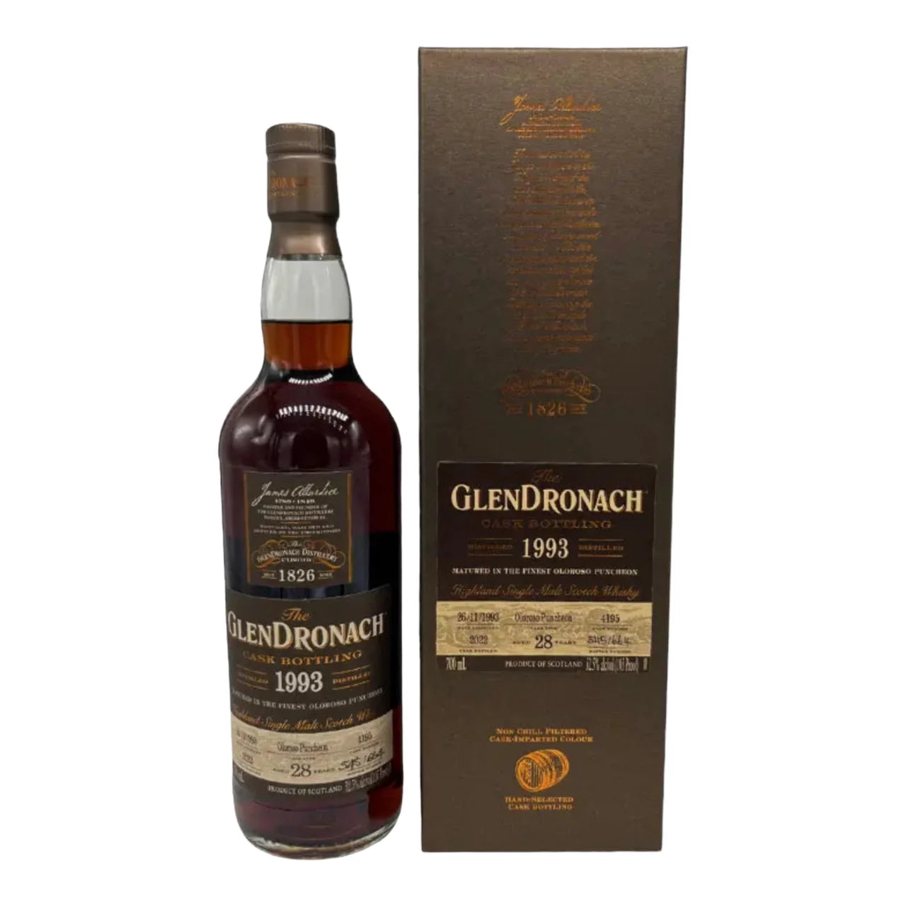 IMG-5863 1993 GlenDronach 28 Year Old Cask 4195 Oloroso Sherry Puncheon Cask Strength Single Malt Scotch Whisky 700ml - Image 1