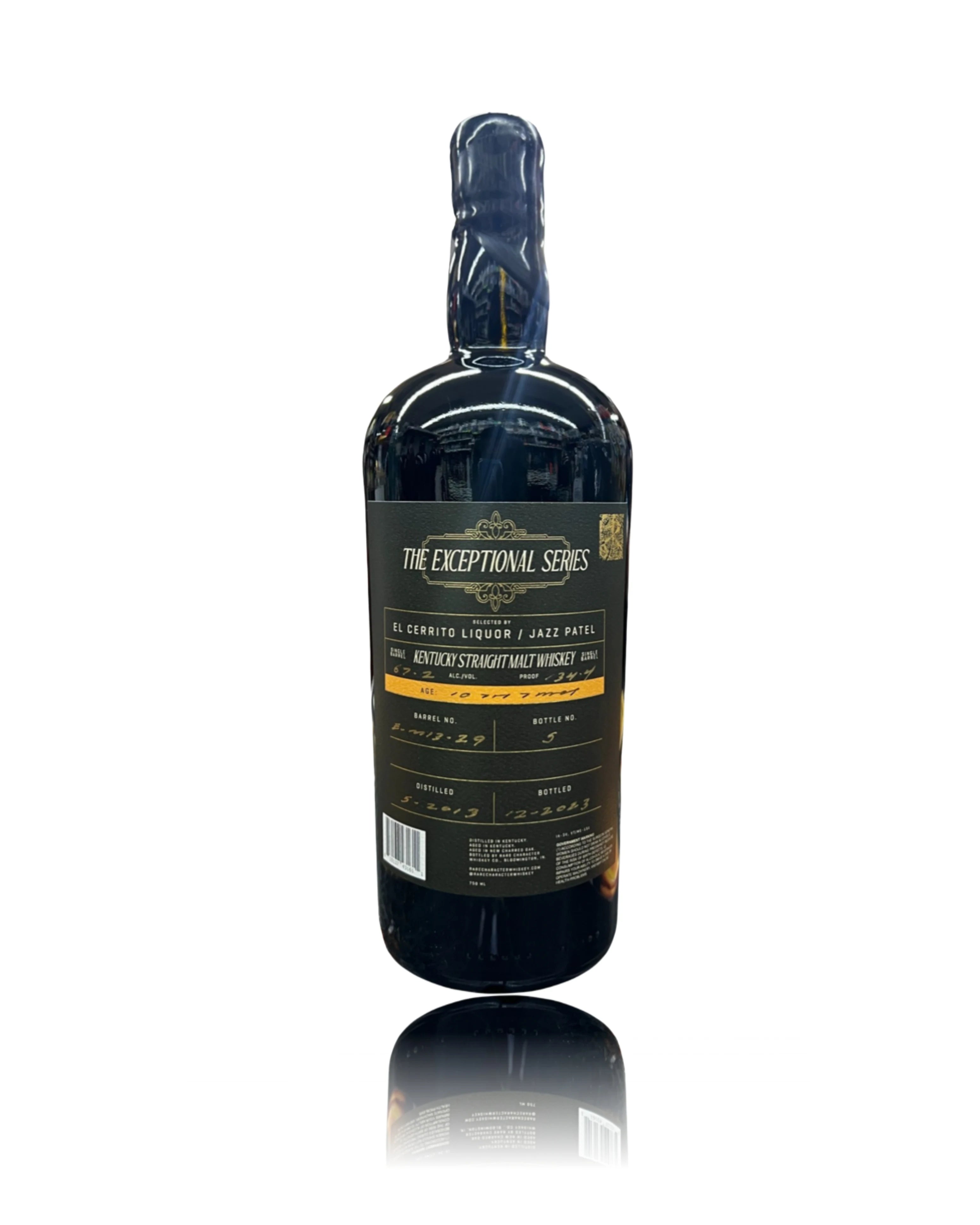 RareCharacter10YearOldExceptionalCaskElCerritoLiquorStorePickKentuckyStraightMaltWhisky Rare Character 10 Year Old Exceptional Cask El Cerrito Liquor Store Pick Kentucky Straight Malt Whisky - Image 1