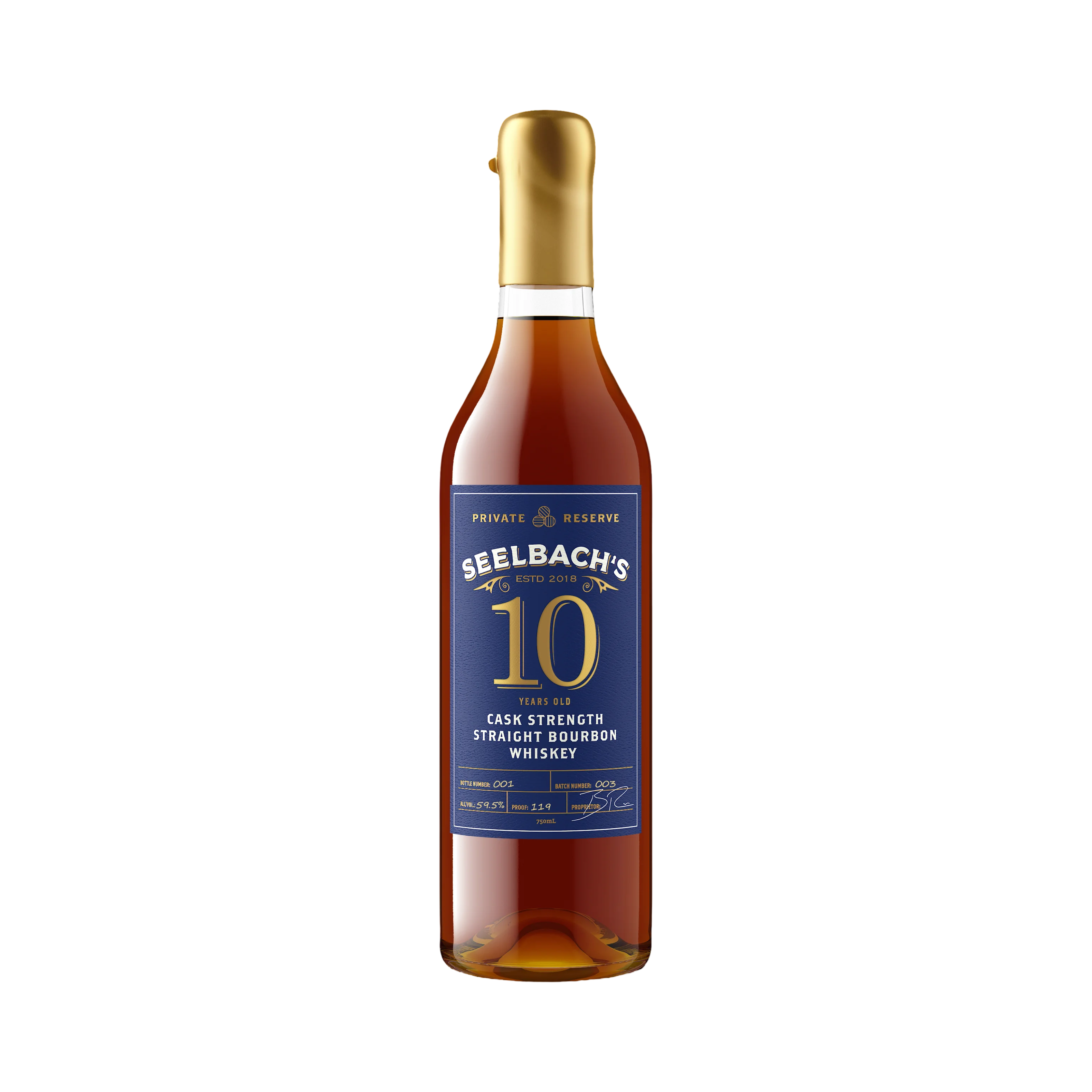 Seelbach’s Private Reserve 10 Year Old Indiana Straight Bourbon Whiskey - Image 1