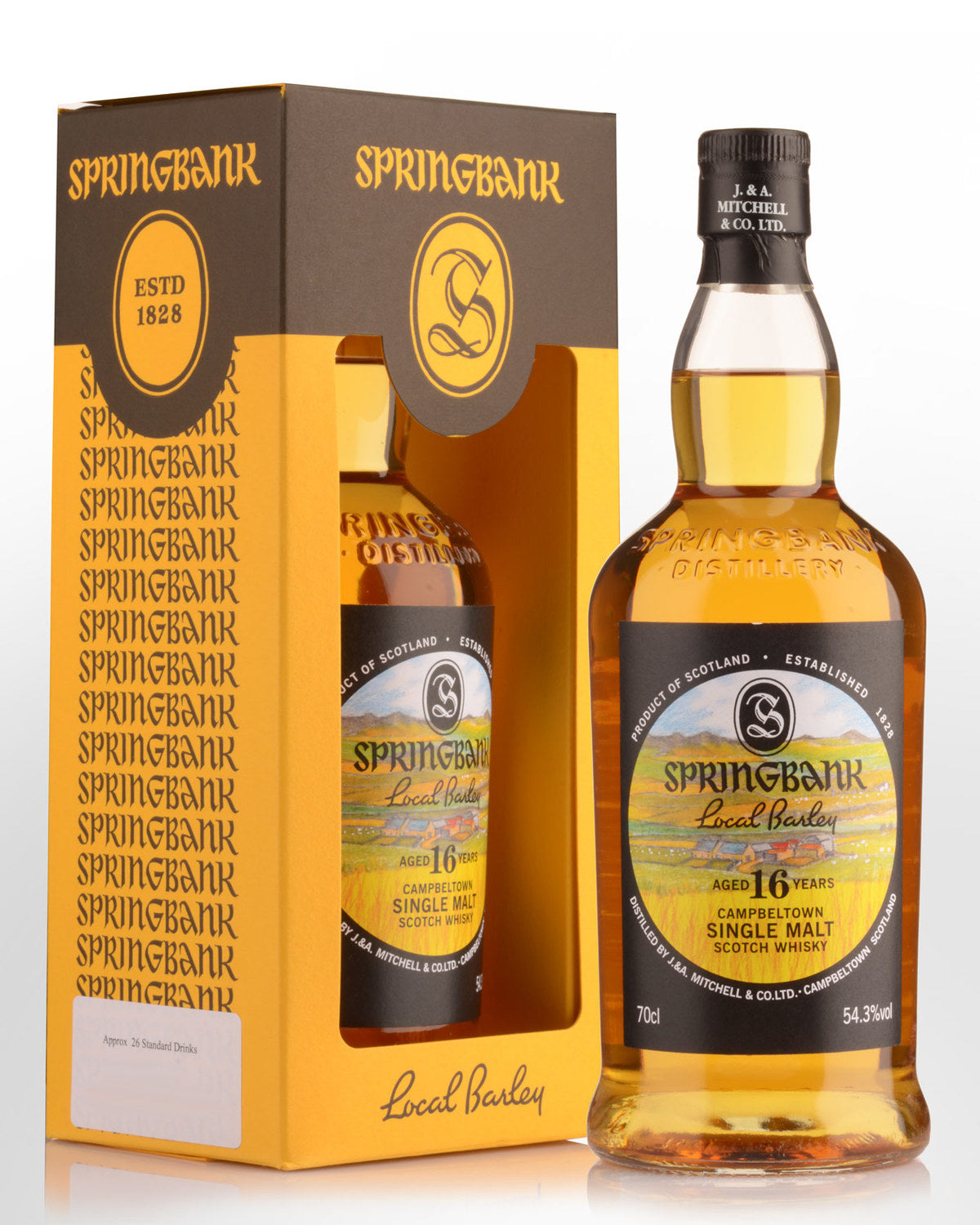 SpringbankLocalBarley16YearOldSingleMaltScotchWhisky Springbank Local Barley 16 Year Old Single Malt Scotch Whisky 700ml - Image 1