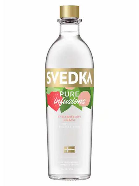SvedkaPureInfusionsStrawberryGuavaVodka Svedka Pure Infusions Strawberry Guava Flavored Vodka 750ml - Image 1