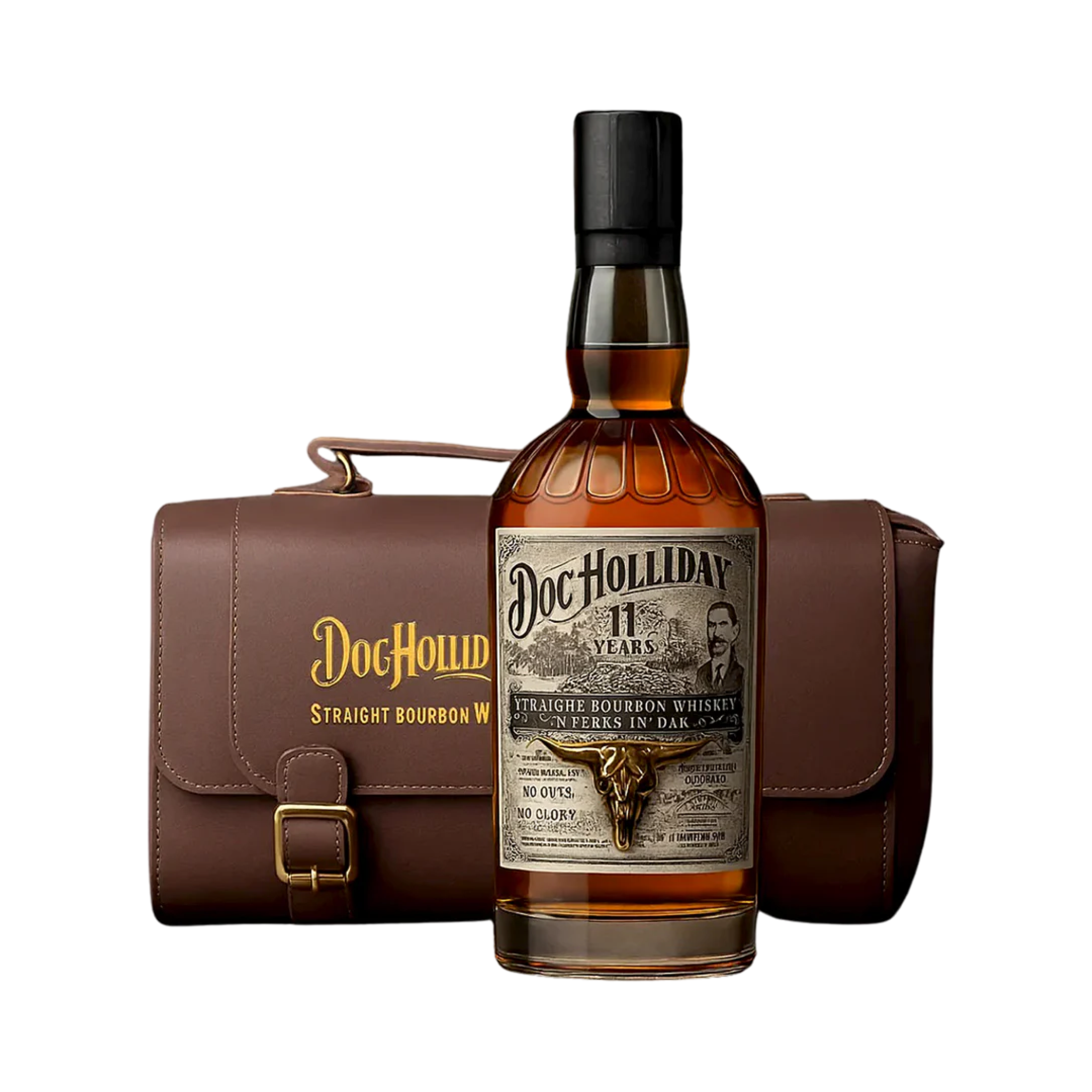 World Whiskey Society Doc Holliday 11 Year Old Straight Bourbon Whiskey Limited Edition Physician Bag Set - Image 1