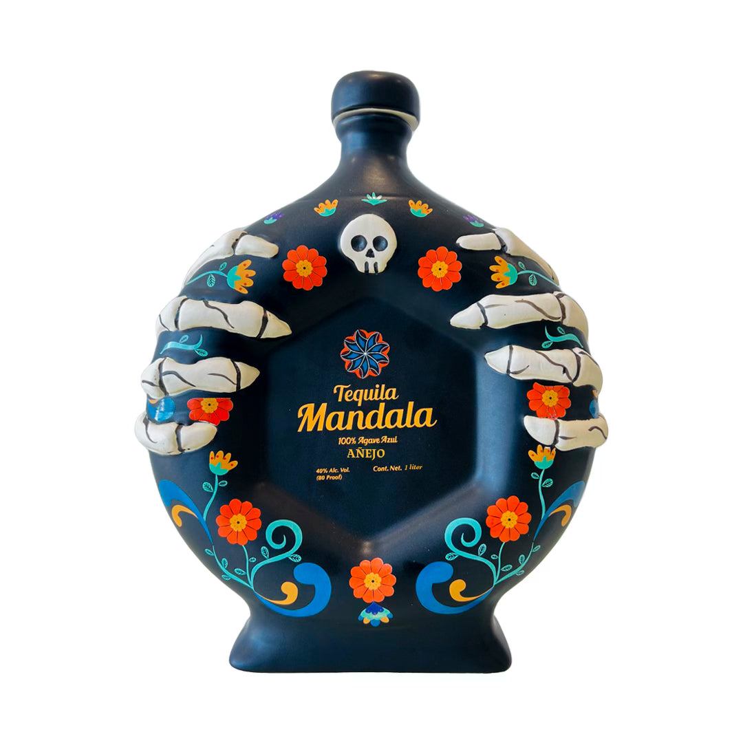 image_08c00749-88cd-4f83-a27e-1126a0c25e60 2022 Mandala Day of the Dead Edition Anejo Tequila 1Lt - Image 1