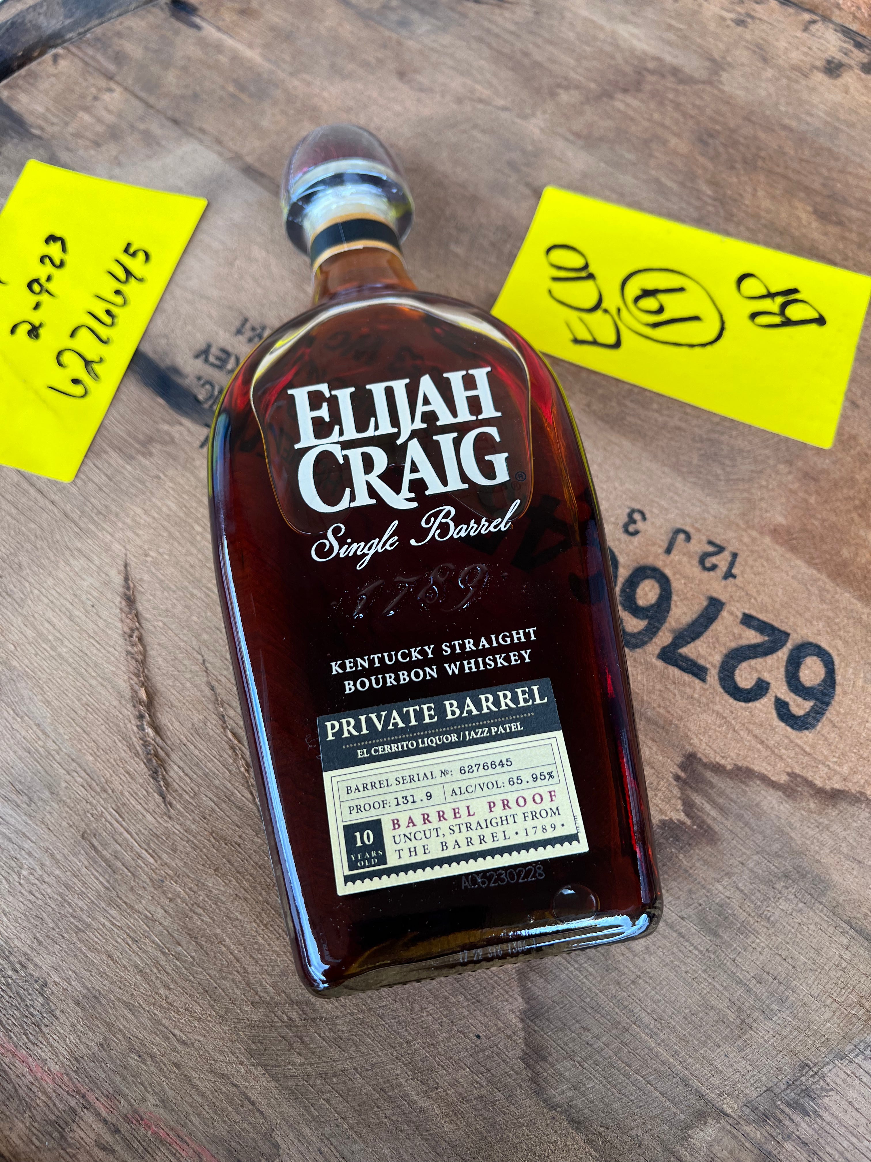 image_13b9b68b-8194-431d-9e62-3f3c6589f590 Elijah Craig 10 Year Old Single Barrel Proof El Cerrtio Liquors Store Pick Kentucky Straight Bourbon Whiskey - Image 1