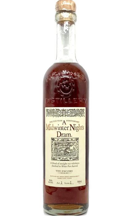 High West Distillery A Midwinter Night Dram The Encore Straight Rye Whiskey 750ml