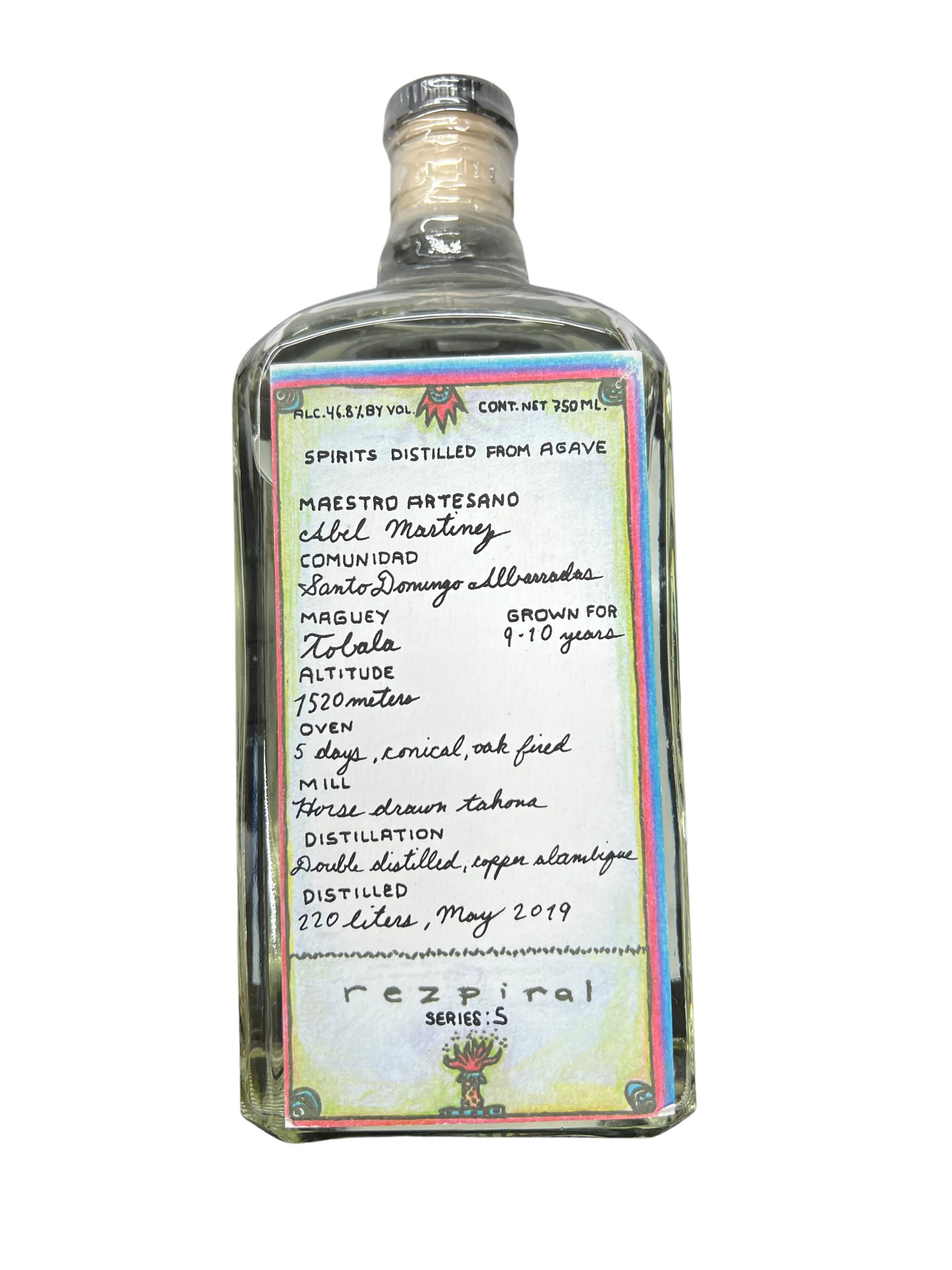 image_19ff8b4b-2f27-4af2-8af4-cb4b8d6497a7 Rezpiral Abel Martinez Tobala Agave Spirit 750ml - Image 1