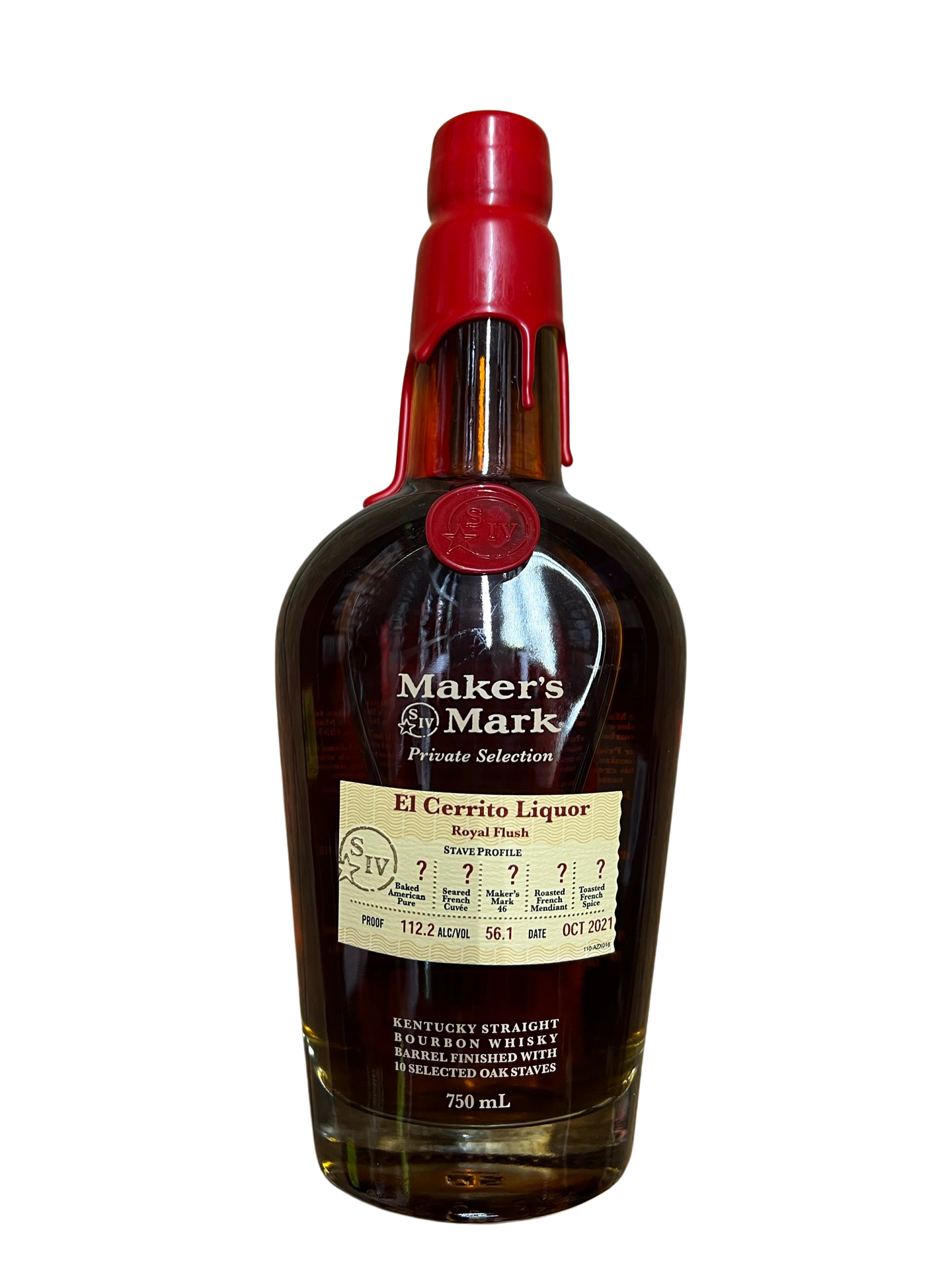 image_1ebdb54b-1948-47e7-b08a-18bcafb85881 Maker's Mark Private Selection Kentucky Straight Bourbon Whisky El Cerrito Liquor Store Pick 750ml - Image 1