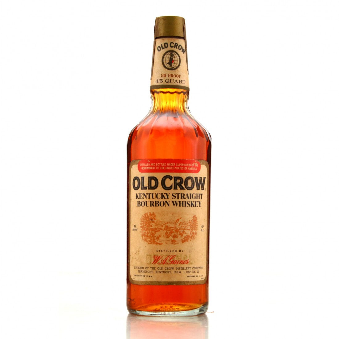image_2c2e6a85-a44e-42a0-a193-0bba7f1c43b4 1973 Old Crow Kentucky Straight Bourbon Whiskey - Image 1