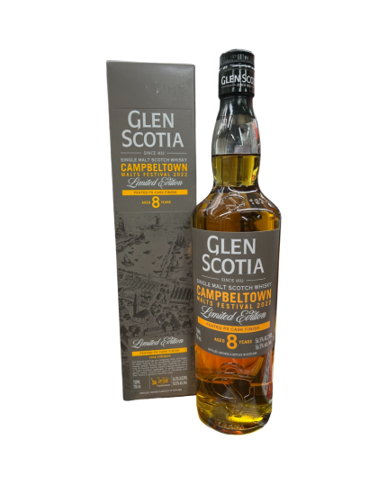 2022 Glen Scotia Vintage Malts Festival Peated PX Cask Finish 8 Year Old Single Malt Scotch Whisky 750ml