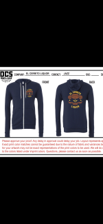 EL Cerrito Liquor Fleece Full-Zip Hoodie X-Large - Image 2