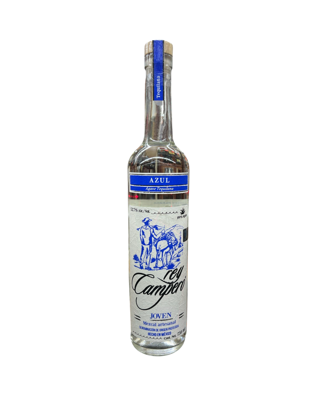 image_4e182cc9-729d-4618-82c4-f92558fc50cf Rey Campero Azul Mezcal Joven 750ml - Image 1