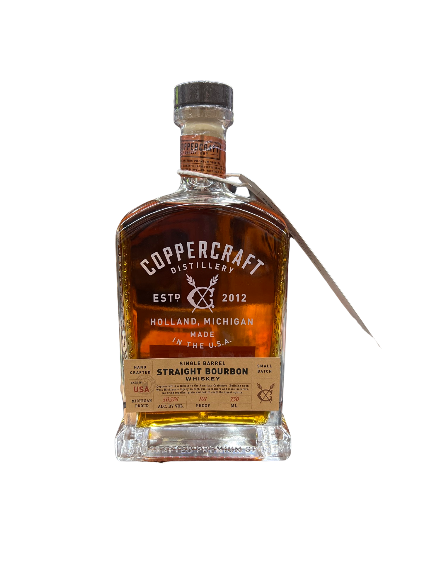 image_5dbe46af-23c1-4eba-a41e-b5ebea607985 Coppercraft Distillery Single Barrel 7 Year Old EL Cerrito Liquor Store Pick MGP Straight Bourbon Whiskey 750ml - Image 1