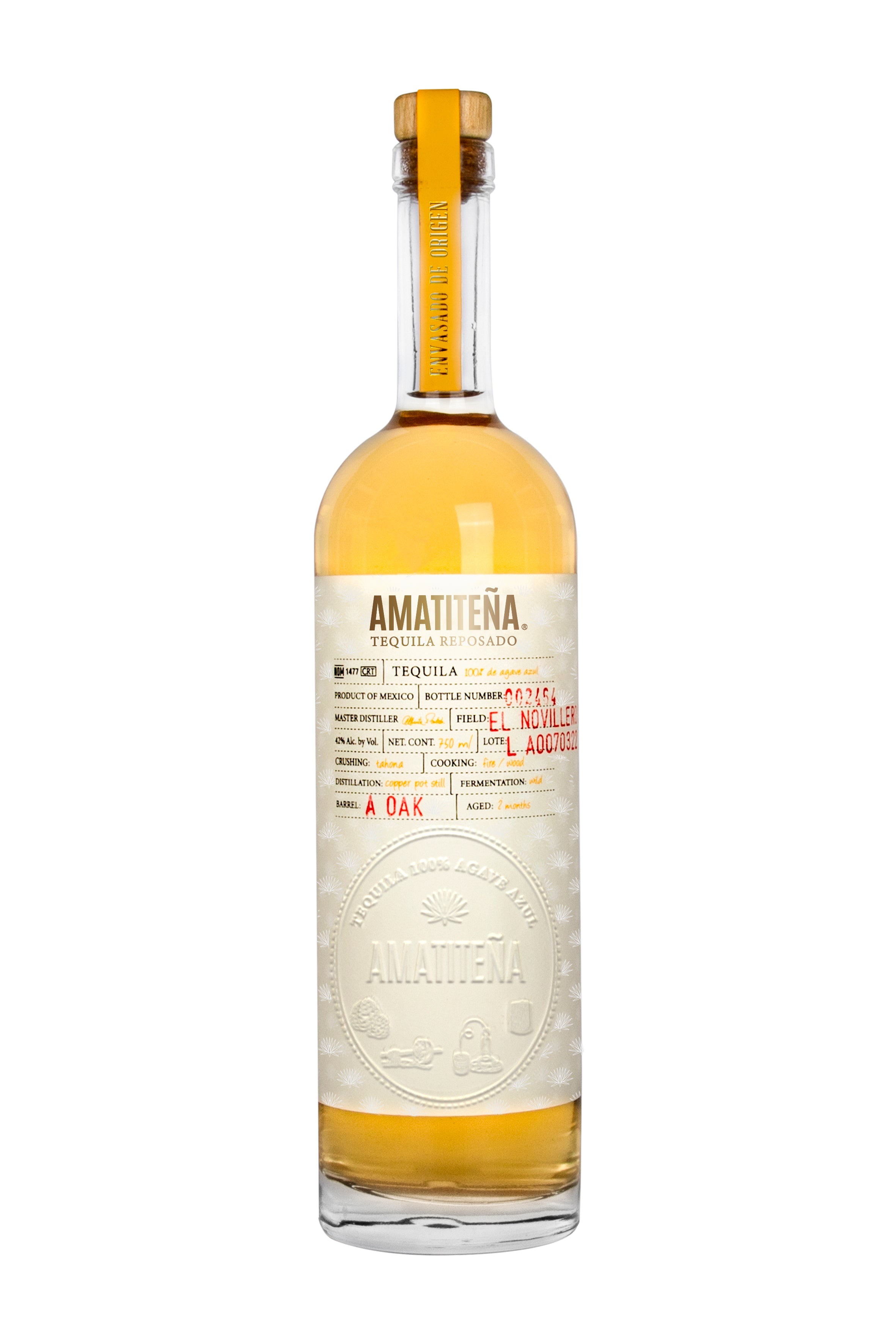 image_78662fe3-a6e6-42b8-a872-9f0756a4b33f Amatitena Reposado Tequila 750ml - Image 1