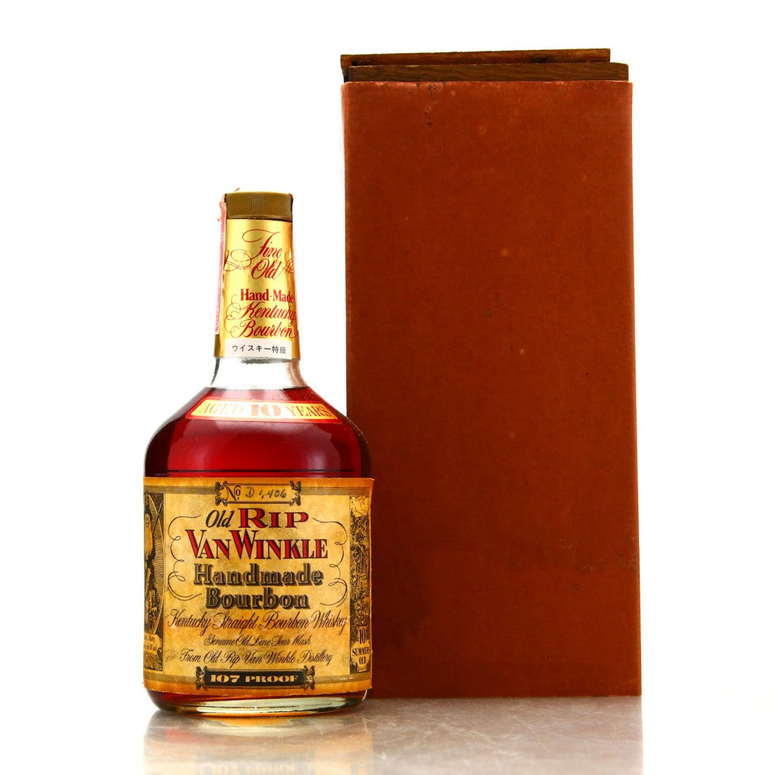 image_7c0f13b1-b3e1-45ce-909e-761509316b6a 1989 Old Rip Van Winkle Handmade 10 Year Old Kentucky Straight Bourbon Whiskey - Image 1