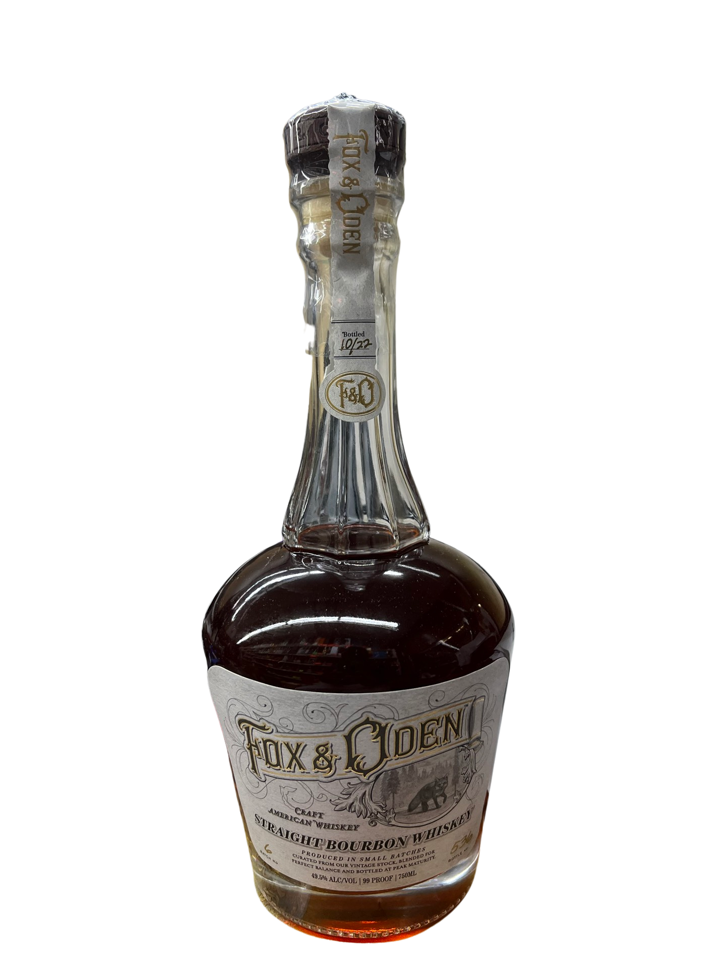 image_82209f5b-1cfb-4a9c-9248-70339f6ca9c5 Fox & Oden Straight Bourbon Whiskey 750ml - Image 1
