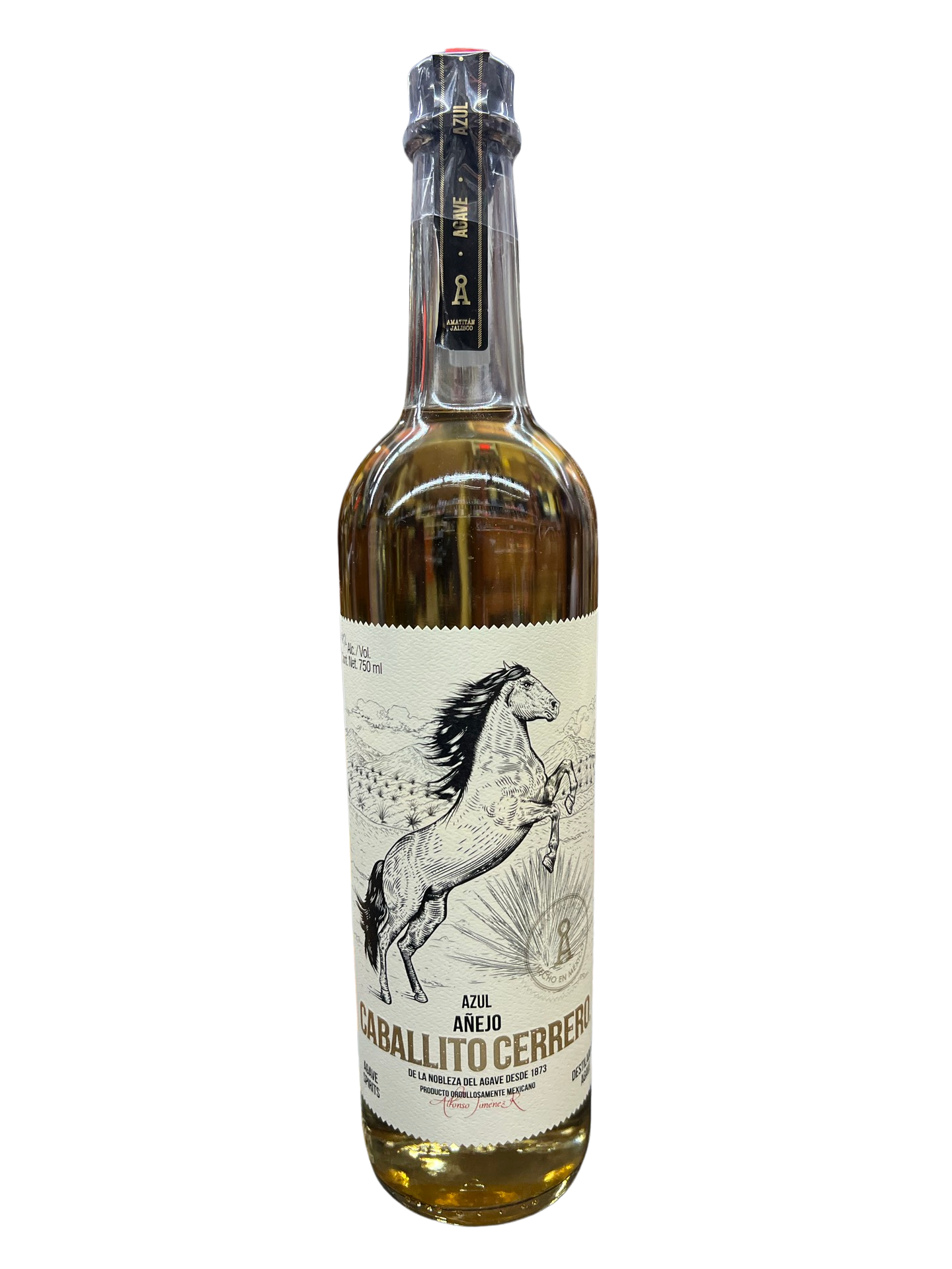 image_93105bfc-fc7a-4d5f-95c9-dd4f0297f025 Caballito Cerrero Azul Anejo Agave Spirit 750ml - Image 1