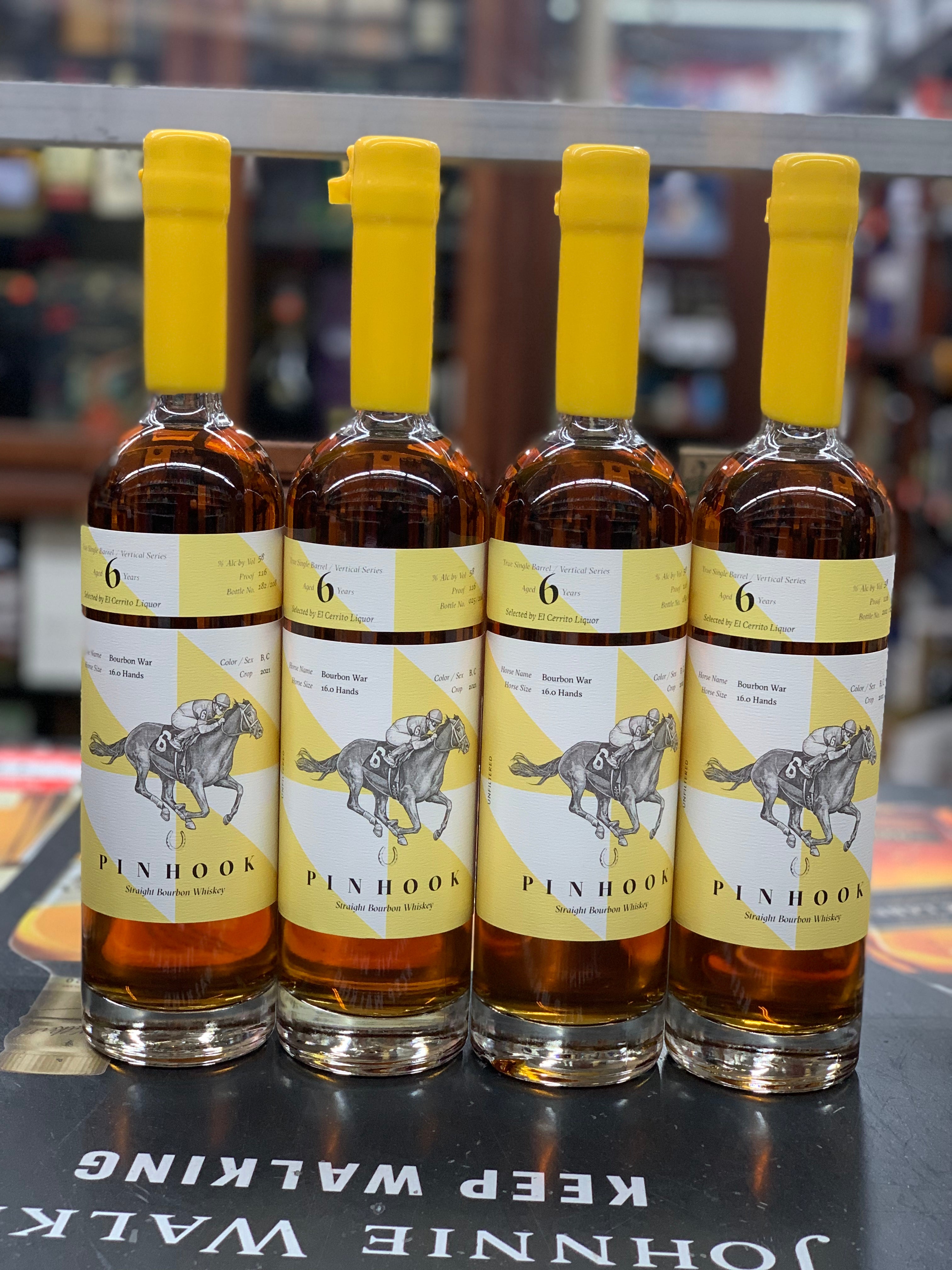 image_967c9098-5dd5-496a-9520-495b5ec442ec Pinhook Single Barrel Aged 6 Year Old El Cerrito Liquor Store Pick Straight Bourbon Whiskey - Image 1