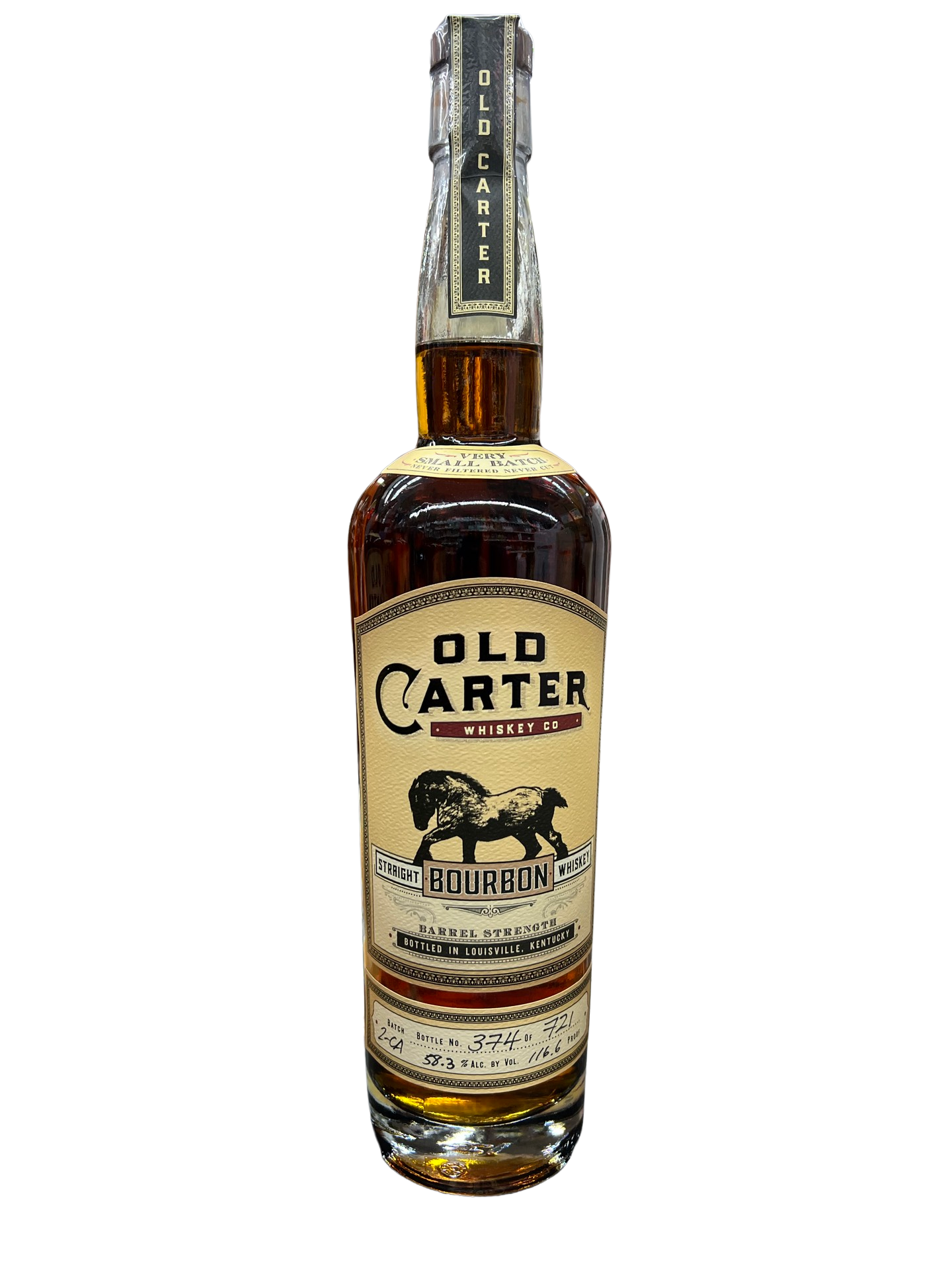 image_9bf27c09-7c29-4389-8524-693fecf550c1 Old Carter Batch 2 CA Barrel Strength Straight Bourbon Whiskey 750ml - Image 1