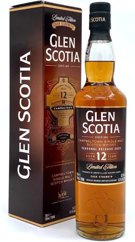 2022 Glen Scotia 12 Year Old Seasonal Release Single Malt Scotch Whisky 700ml