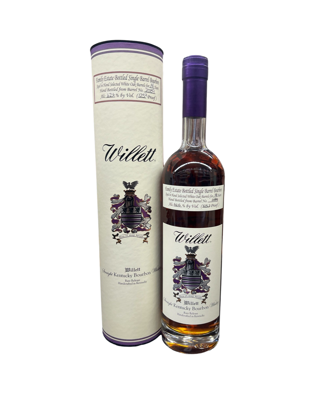 image_c0894c87-b9ee-4279-9556-7858df3f7367 Willett Family Estate Bottled Single Barrel 14 Year Old Batch No. 2089 Straight Bourbon Whiskey 750ml - Image 1