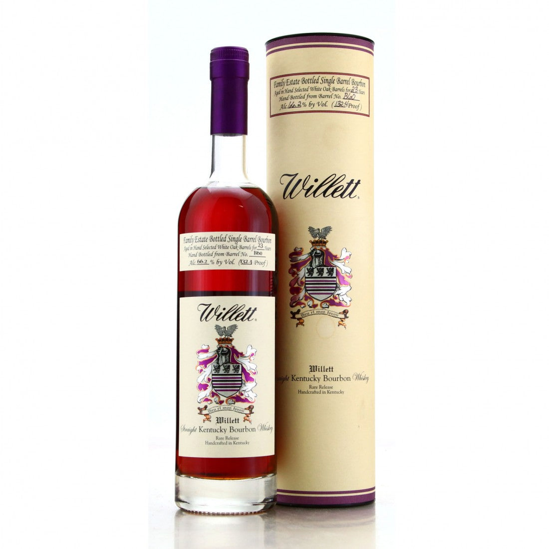 image_cbac8113-ba75-4a77-8e2d-befa385d031a Willett Family Estate Bottled Single Barrel 23 Year Old Barrel No. B60 Kentucky Straight Bourbon Whiskey - Image 1