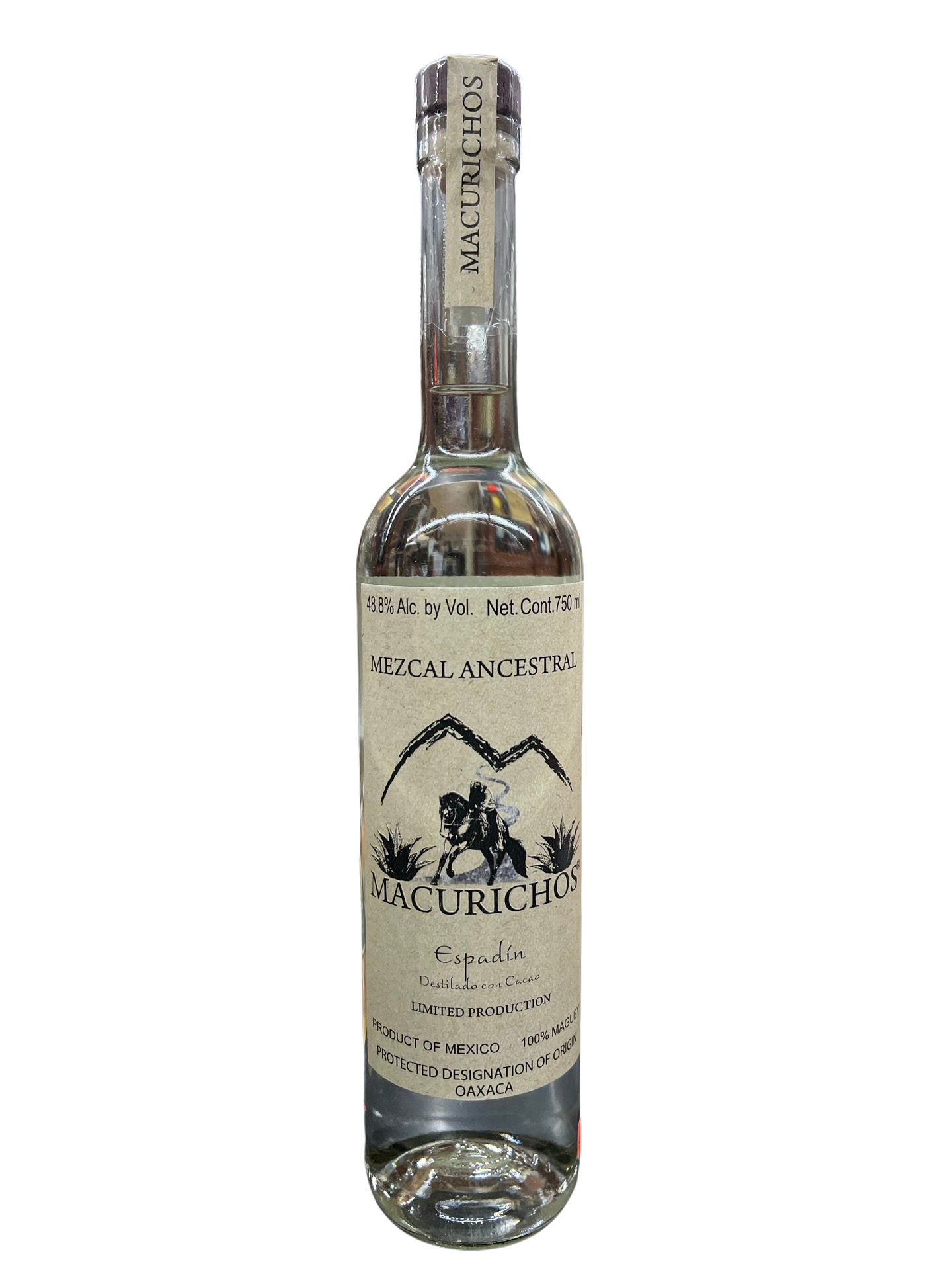 image_d3b33a27-53be-48c8-ad79-88058c4b6ecc Macurichos Espadin Destilado Con Cacao Mezcal 750ml - Image 1