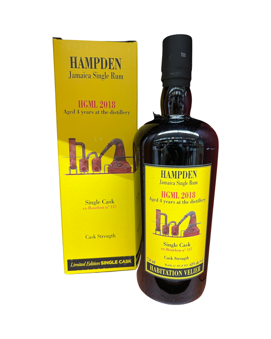 image_e3c157cb-23dd-4f14-ad3c-d3e2d08ec2bb 2018 Habitation Velier 4 Year Old HGML Single Cask No. 137 Hampden Estate Rum 750ml - Image 1