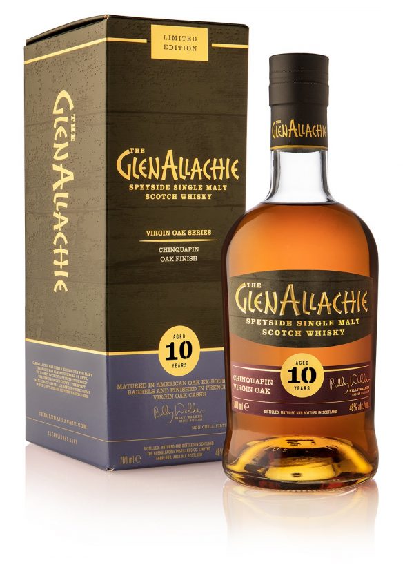 image_e51018b5-2a5a-43be-8e23-0371965bf770 GlenAllachie Chinquapin Virgin Oak Finish 10 Year Old Single Malt Scotch Whisky 700ml - Image 1