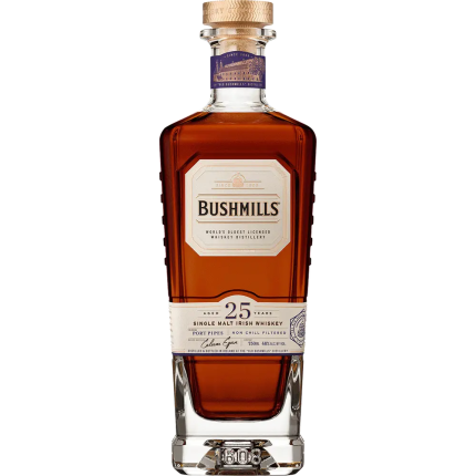 Bushmills Port Pipes Finish 25 Year Old Single Malt Irish Whiskey 750ml