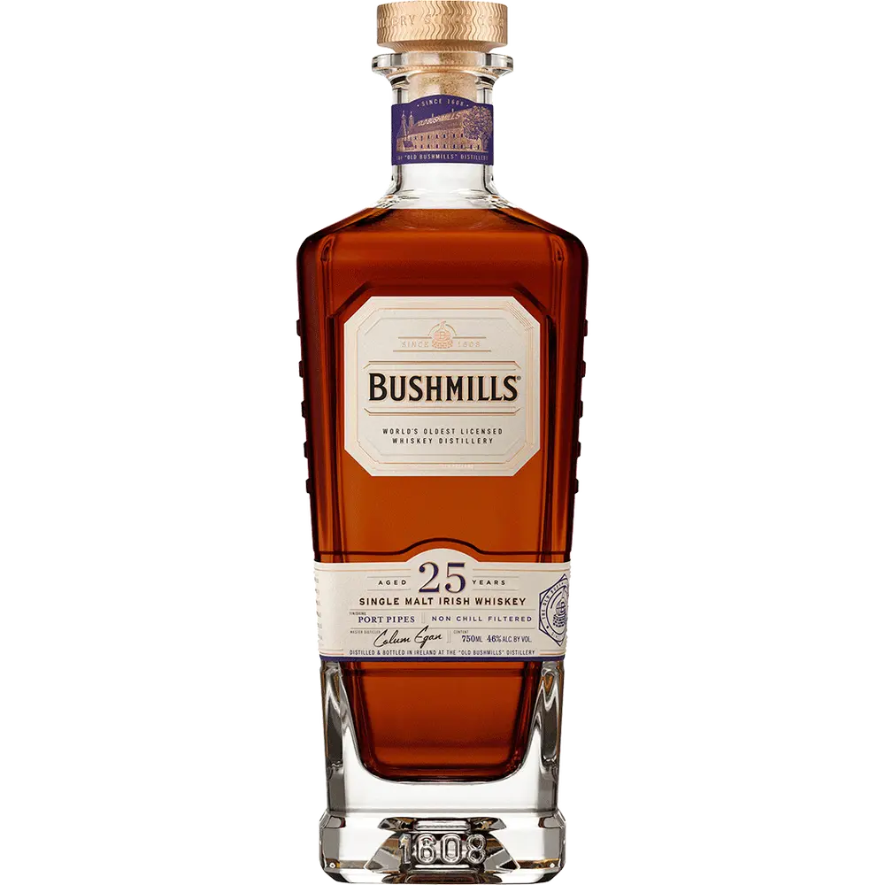 image_ee45863e-1ff6-4605-875f-cbf1b0f0ec97 Bushmills Port Pipes Finish 25 Year Old Single Malt Irish Whiskey 750ml - Image 1