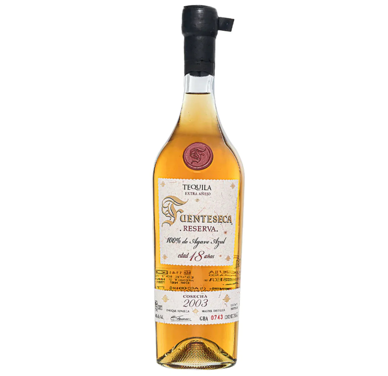 image_f1cc3be2-043a-47a9-98d5-1a871d0ad541 Fuenteseca Reserva 18 Year Old Extra Anejo Tequila 750ml - Image 1