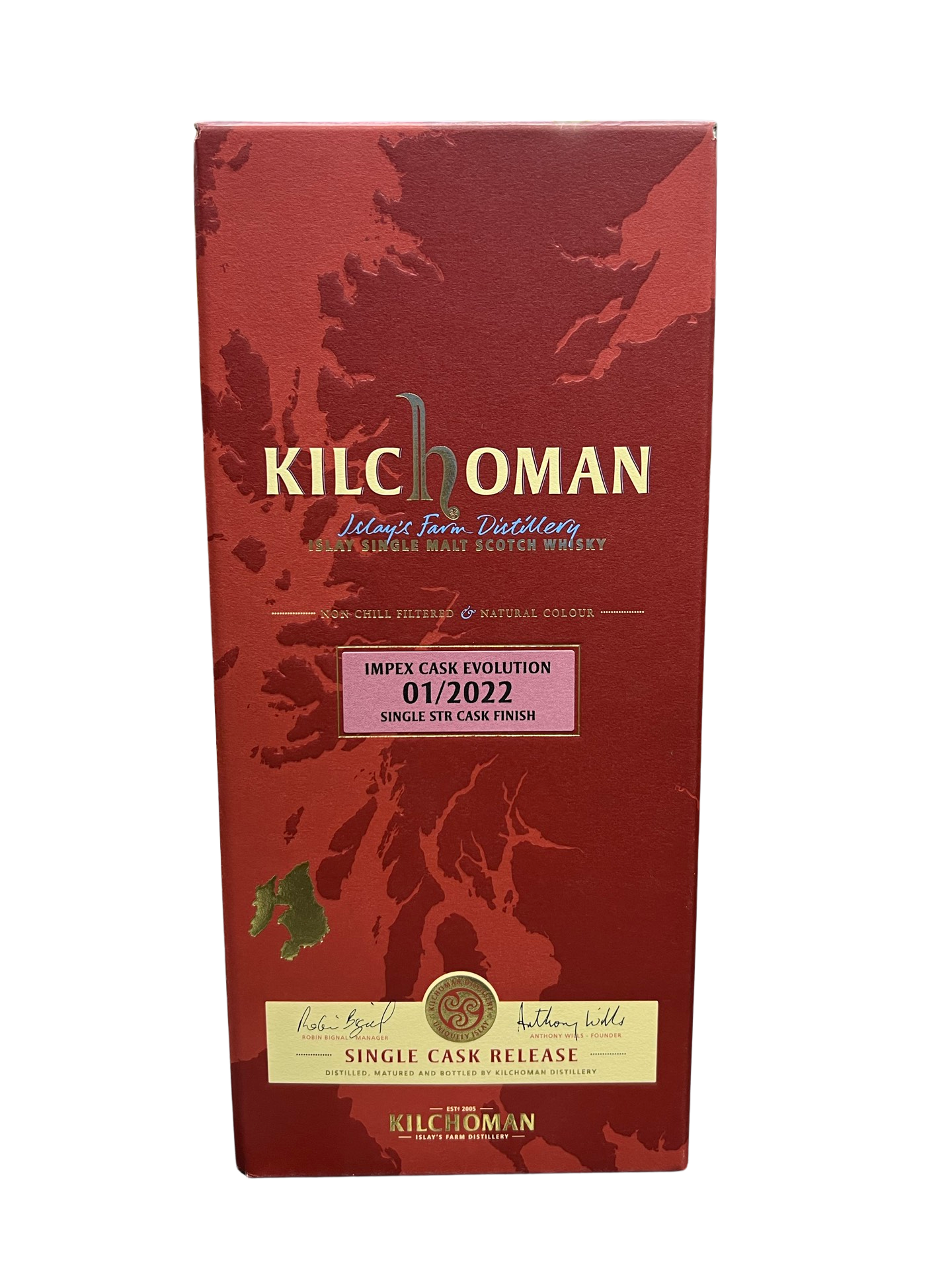 image_f2669b81-a147-4f6a-a226-c2e290bd4555 Kilchoman 8 Year Old ImpEx Evolution STR Finish Cask Strength Islay Single Malt Scotch Whisky 750ml - Image 1