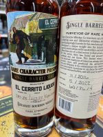 Rare Character 5 Year Old Single Barrel El Cerrito Liquor Store Pick Staright Bourbon Whiskey - Image 2